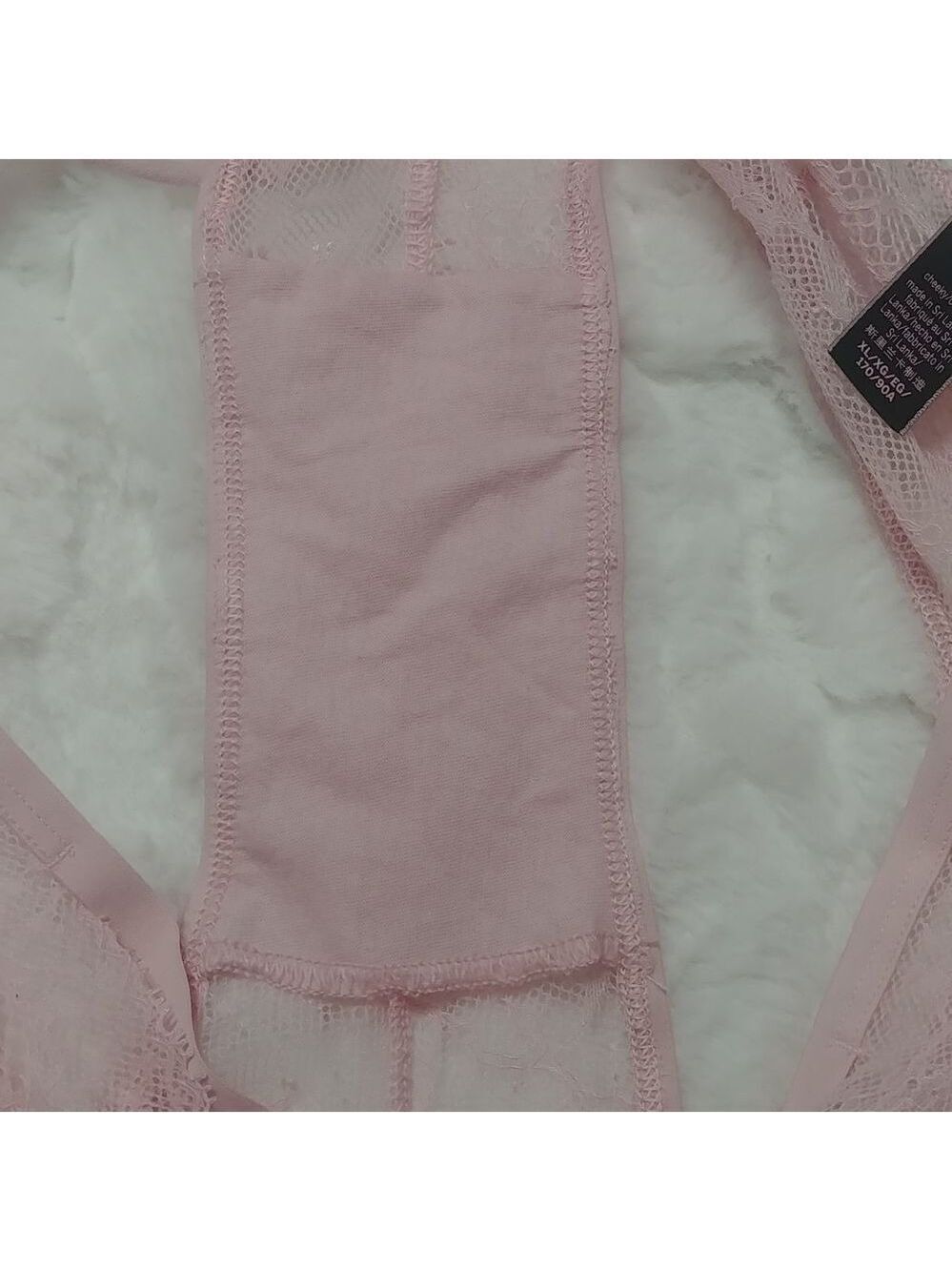 NWOT XL Vintage Victoria's Secret Very Sexy Cheeky Pink/Red Strappy Detail - Picture 7 of 17